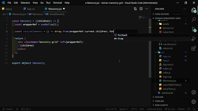 Masonry grid w React смотреть онлайн