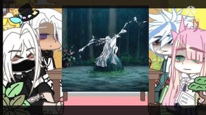anime character react to each other °Mitsuri - Demon slayer°?
