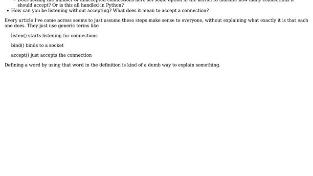 How does a Python listening socket get setup? смотреть онлайн