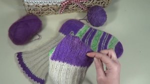 Как заштопать вязаные носки. Штопка шерстяных носков. Вяжем с Оксаной Валерьевной.