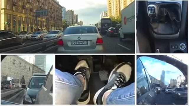 ❗❗❗ Механическая коробка передач ❗Пример поездки в городских условиях ❗Перестроение смотреть онлайн