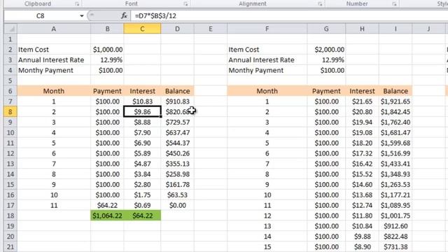 Calculating credit card payments in Excel 2010 смотреть онлайн