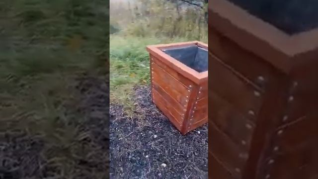 Кашпо уличное деревянное для ёлок утепленное смотреть онлайн