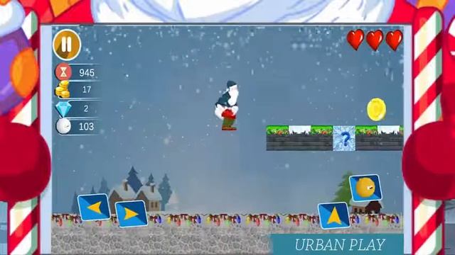 Christmas Santa Run Game 2017 смотреть онлайн