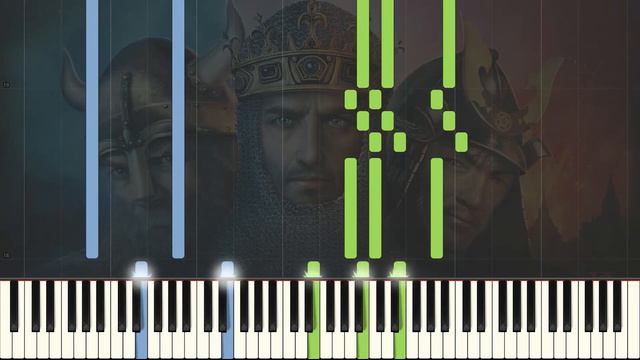 Age of Empires 2 - Main Theme [Piano Tutorial] (Synthesia) смотреть онлайн