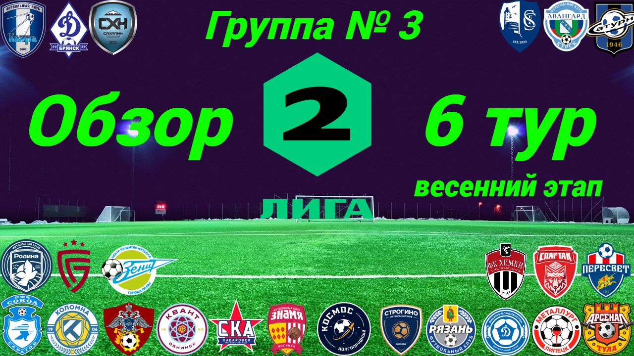 Вторая лига. Обзор 6-го тура, группа № 3 (весенний этап), сезон 2022/23 смотреть онлайн