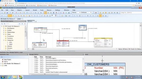 Using categories to organize your models in Toad Data Modeler