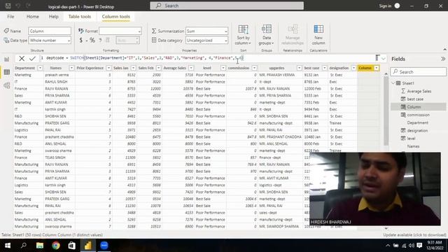 POWER BI DESKTOP - Switch cases DAX Functions in Power BI смотреть онлайн