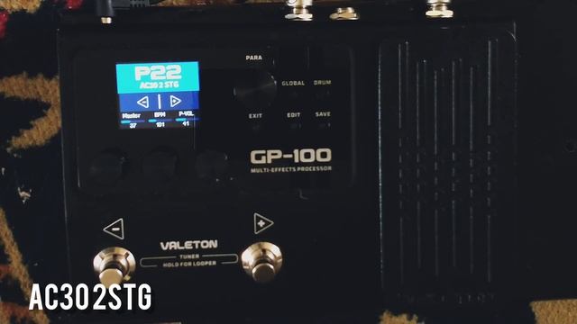 VALETON GP-100 | PRESET VOX AC30 TONE смотреть онлайн