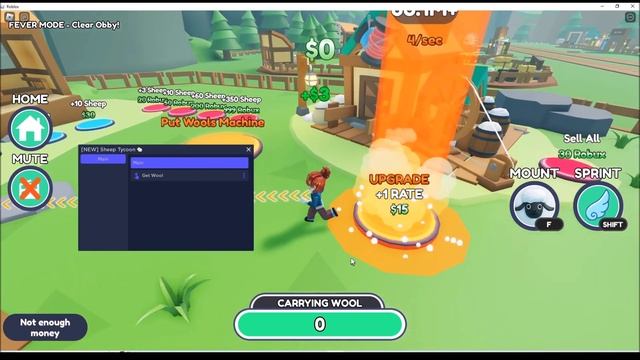 Roblox Sheep Tycoon Script (Infinite Wool) смотреть онлайн