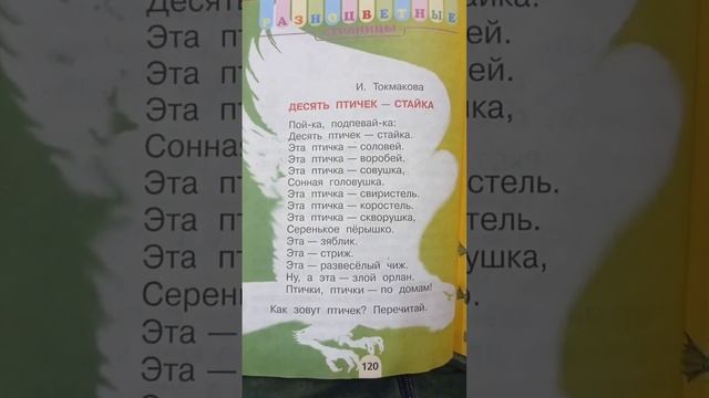 Ир. Токмакова. 10 птичек - стайка. Стихи 2 класс чтение смотреть онлайн