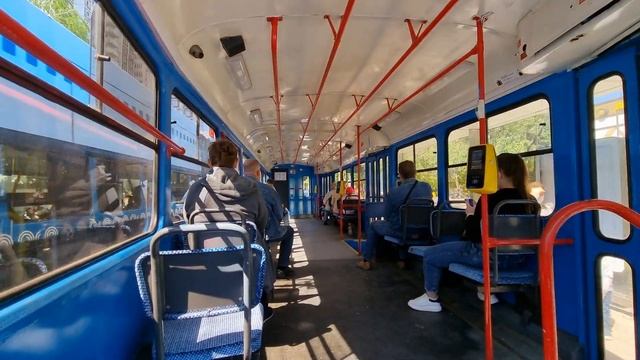 Москва, поездка на трамвае МТТЧ- Tatra T3, маршрут 6| 3.06.2021| смотреть онлайн