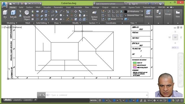 Cubiertas en AutoCAD 2018 смотреть онлайн