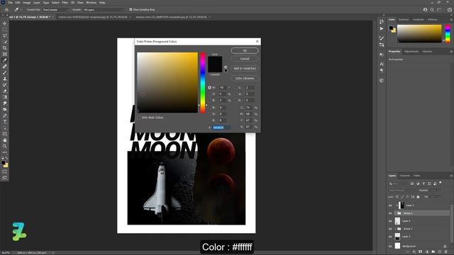 Streetwear Moon Typography Abstract - Tutorial Photoshop CC 2021 смотреть онлайн