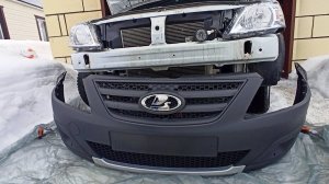 Установка нового бампера на Ларгус кросс.