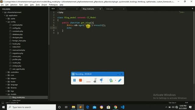 How to create a Model in PHP Codeigniter? смотреть онлайн