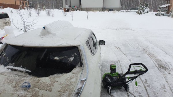 Проверка аккумуляторного снегоуборщика GreenWorks GD40ST в сложных условиях