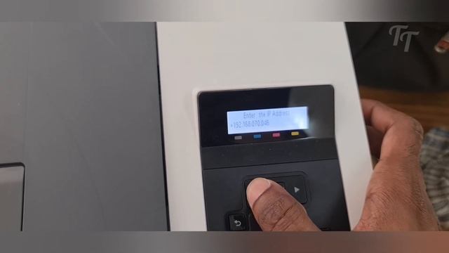 How to set IP address on HP color laserjet pro m454dn Printer смотреть онлайн