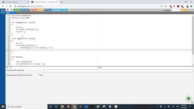 Algorithmics & Programming - Exercise - To uppercase a string смотреть онлайн