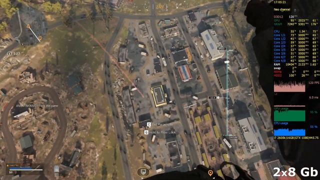 Call of Duty Warzone: Modern Warfare [1x8 Gb vs 2x4 Gb vs 2x8 Gb RAM] Single Channel vs Dual Channe смотреть онлайн