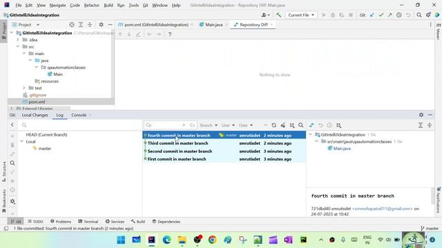 Add Git User credentials in IntelliJ | Create a Remote Repo in Github | Push Local commits To Remot смотреть онлайн