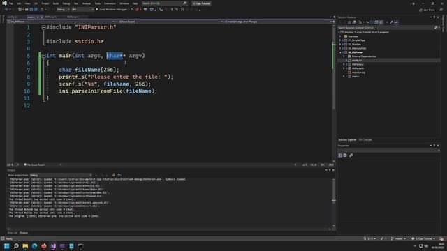 0x19 - Command line arguments (INI Parsing) | C/C++ Beginners Tutorial смотреть онлайн