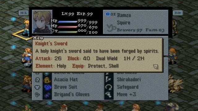 Final Fantasy Tactics Best Ramza Build