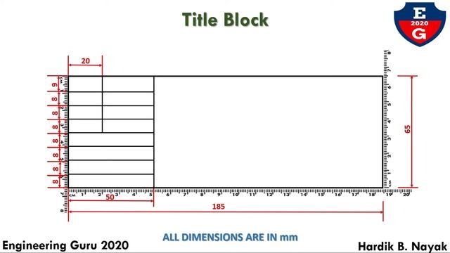 Title block| Engineering Drawing| with Dimensions смотреть онлайн
