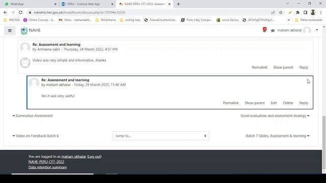 Using Discussion forum on NAHE LMS смотреть онлайн