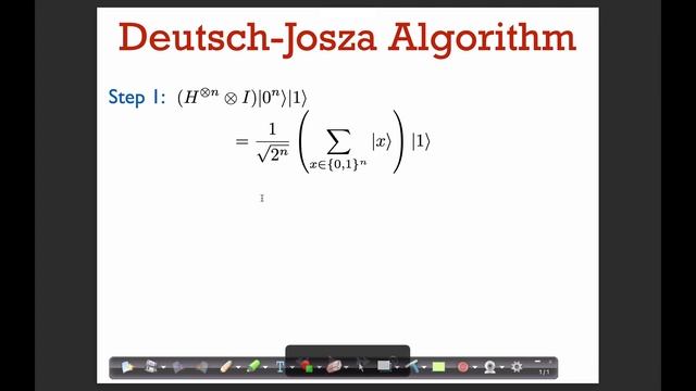 Qalgo 1.3: Deutsch-Jozsa algorithm смотреть онлайн