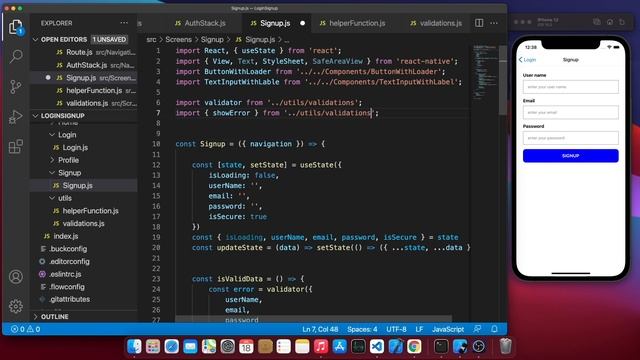 How to handle AuthStack/MainStack Redux Login/Signup Api Integration in React Native | Gulsher Kha смотреть онлайн