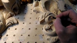 Полка в стиле Барокко. Урок резьбы по дереву.