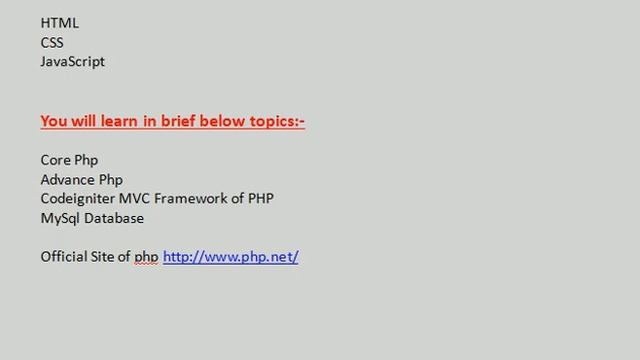 PHP - Summary of Php Video Tutorial смотреть онлайн