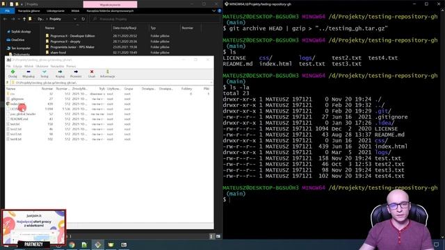 [Kurs Gita w praktyce] Backup i eksport projektu z git archive ⌨️ cz.23 смотреть онлайн