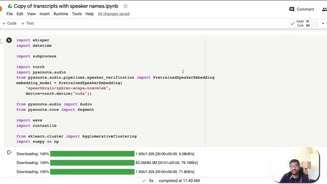 OpenAI Whisper Speaker Diarization - Transcription with Speaker Names смотреть онлайн
