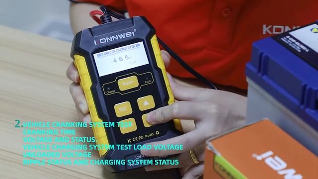 KONNWEI KW510 3-in-1 car battery tester + battery repair + battery charger смотреть онлайн