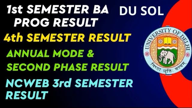 SOL Result Update 2022 - 1st Semester BA PROG Result/ 4th Semester Result & Annual Mode Result 2022 смотреть онлайн
