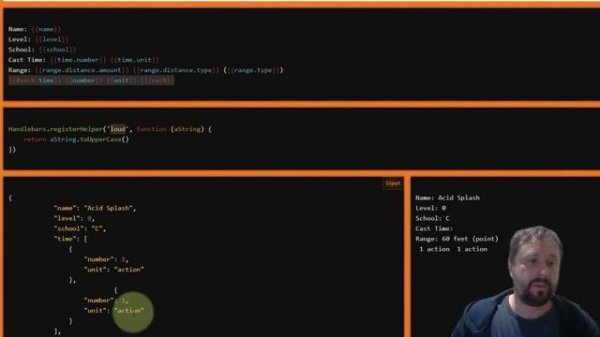 Obsidian - Create a Handlebar Template from JSON (JSON/CV Importer)