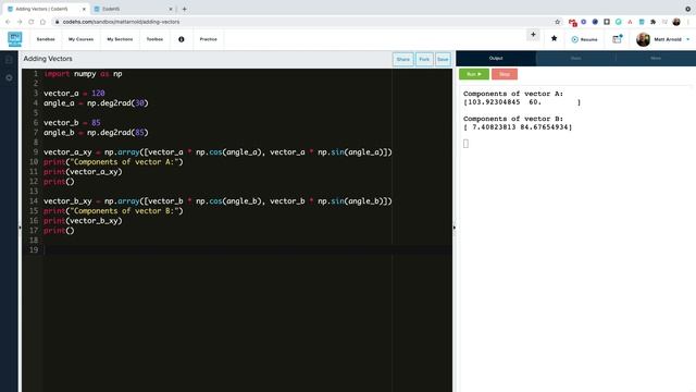 Vector Addition in Python смотреть онлайн