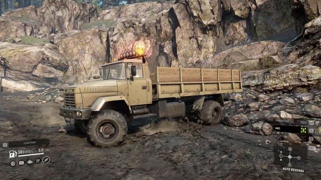 KrAZ 5131 4x4 | testing russian military truck - SnowRunner Mods driving offroad смотреть онлайн