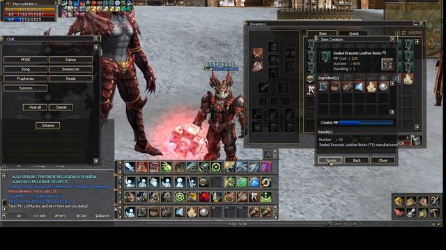L2 SUDAMERICA - CRAFT DRACONIC BOOTS ???/100