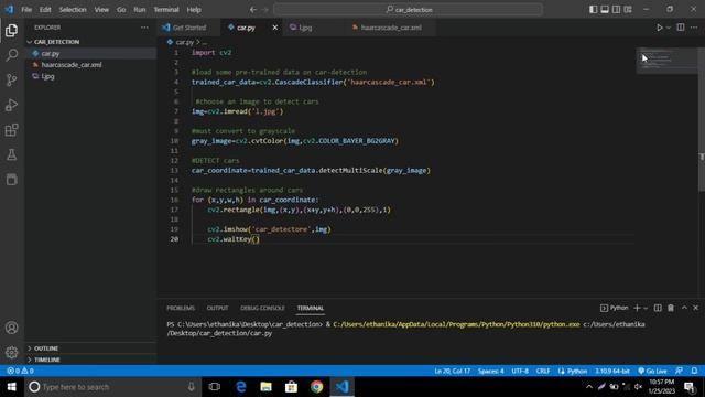 AI car detection in python||by photo or video|| opencv ||#creativity смотреть онлайн