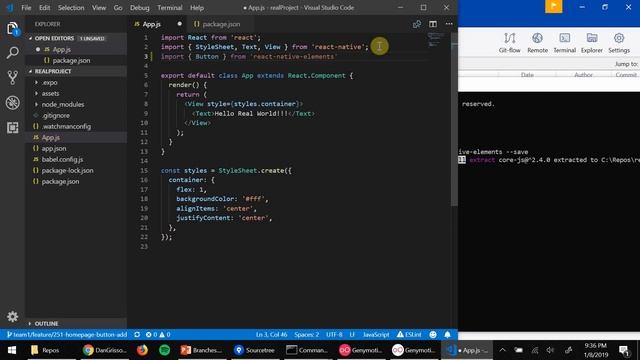 React Native (Expo) Git Repository Setup (GitHub.com, Source Tree) смотреть онлайн