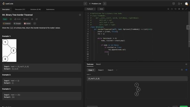 LeetCode - 94 Binary Tree Inorder Traversal: A Microsoft Journey смотреть онлайн