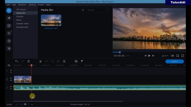 How To Split, Cut, Trim Audio In Movavi  - Movavi Video Editor Plus 2020  #12