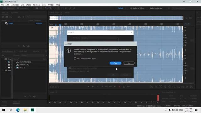 Chuyển File Video( Mp4,avi,wmv,...) Sang Mp3 Bằng Adobe Auditon