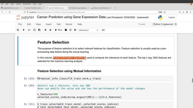 Machine learning for Cancer Prediction with Gene Expression Data | Random Forests | Python Tutorial смотреть онлайн