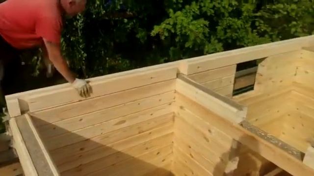 Монтаж профилированного бруса в тёплый угол смотреть онлайн