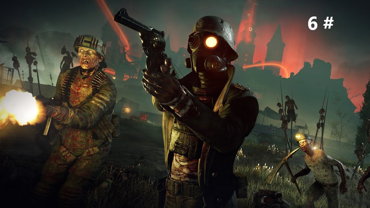 Прохождение Zombie Army Trilogy 6 # (Как пройти в библиотеку)