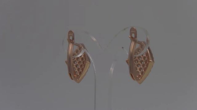 Серьги 3486845ф (Арт.С1525) Производство ЗАО Приволжский ювелирный завод «Красная Пресня» смотреть онлайн